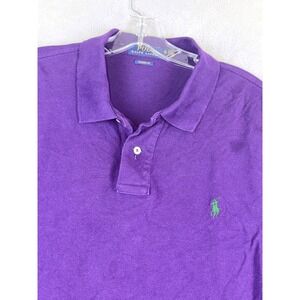 Polo Ralph Lauren Men's XL Classic Fit Purple Short Sleeve‎ Pony Logo Shirt